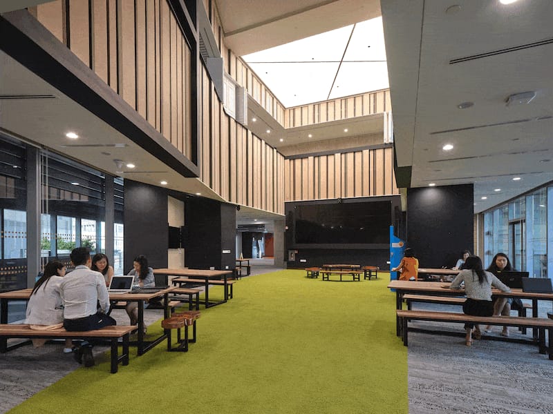 Kampung Square is a bustling space that brings people together.